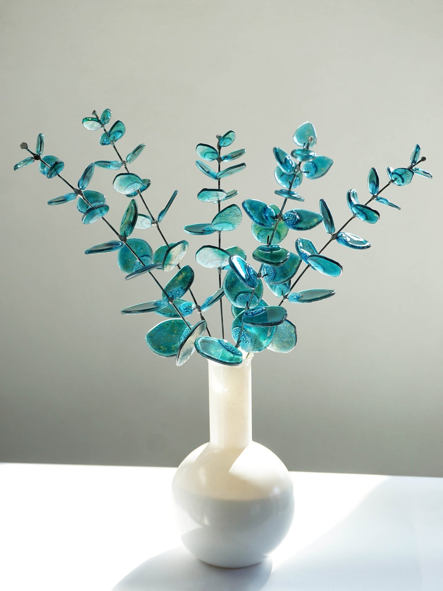 Fused Glass Eucalyptus Stems