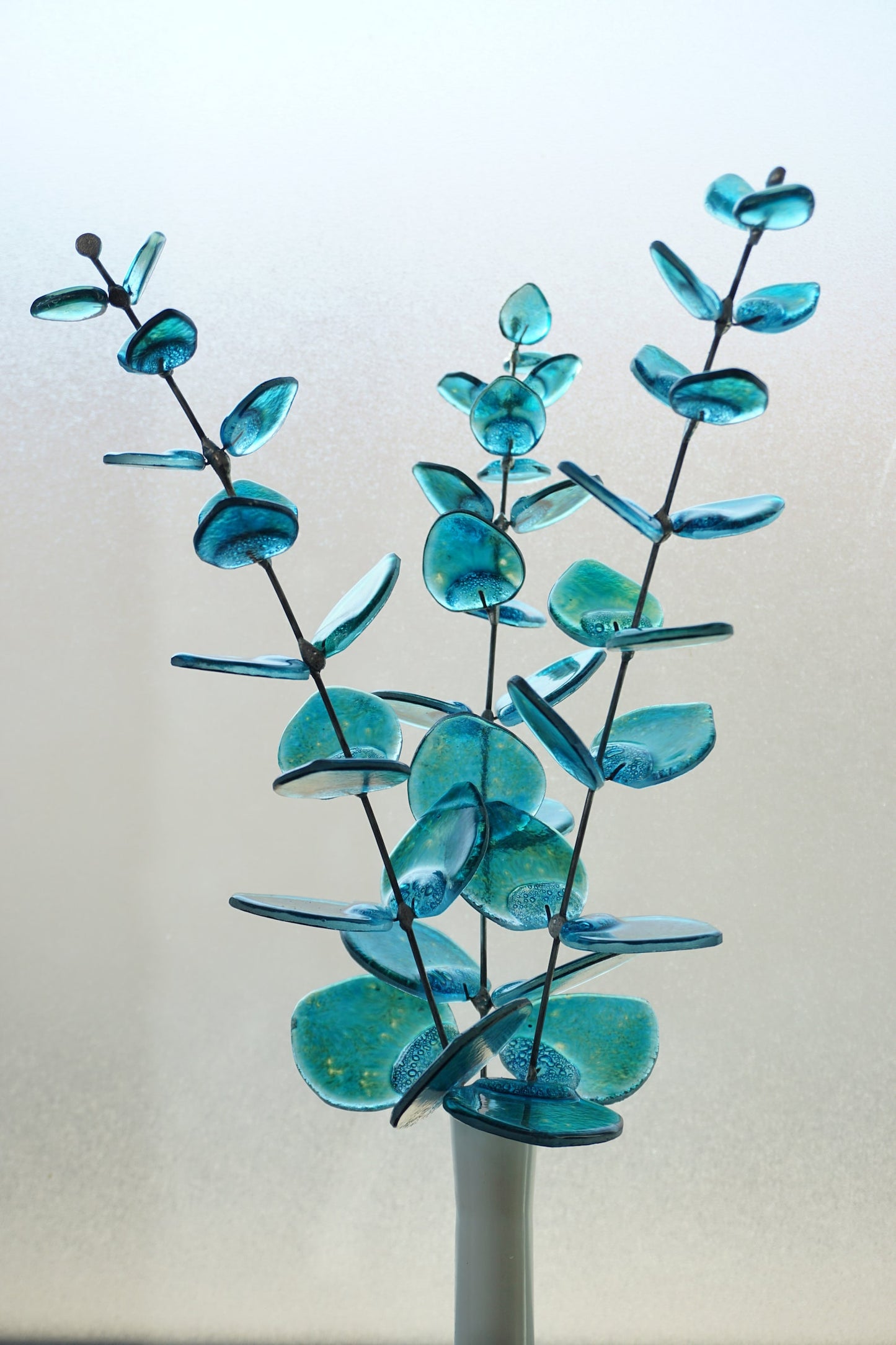 Fused Glass Eucalyptus Stems