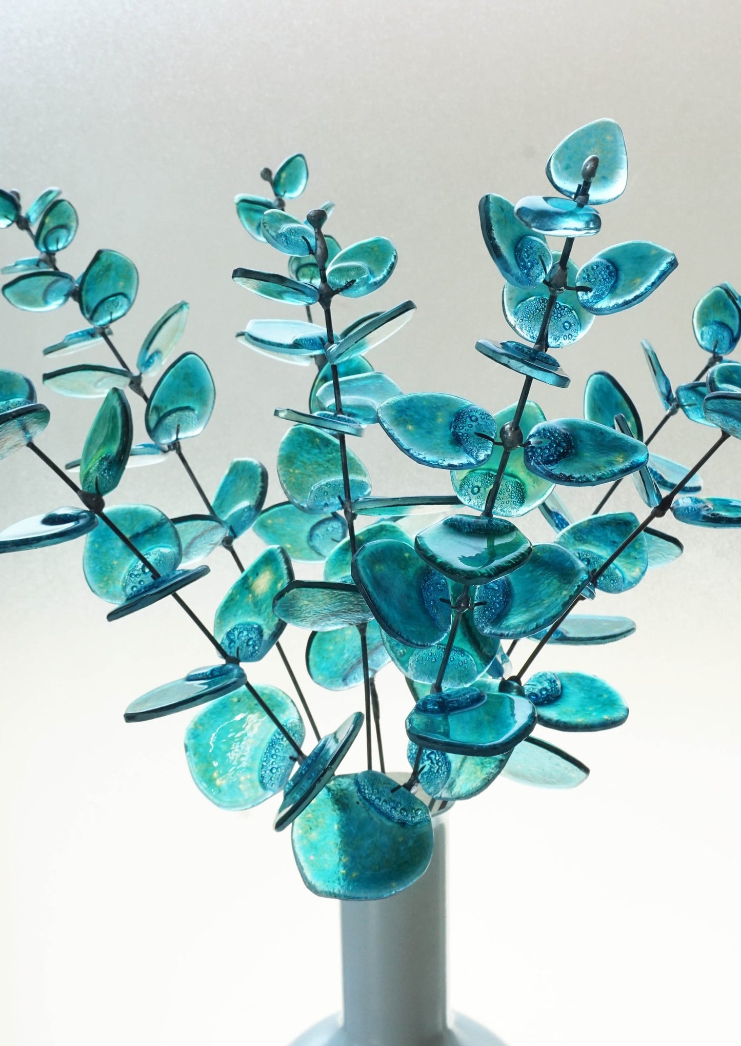 Fused Glass Eucalyptus Stems