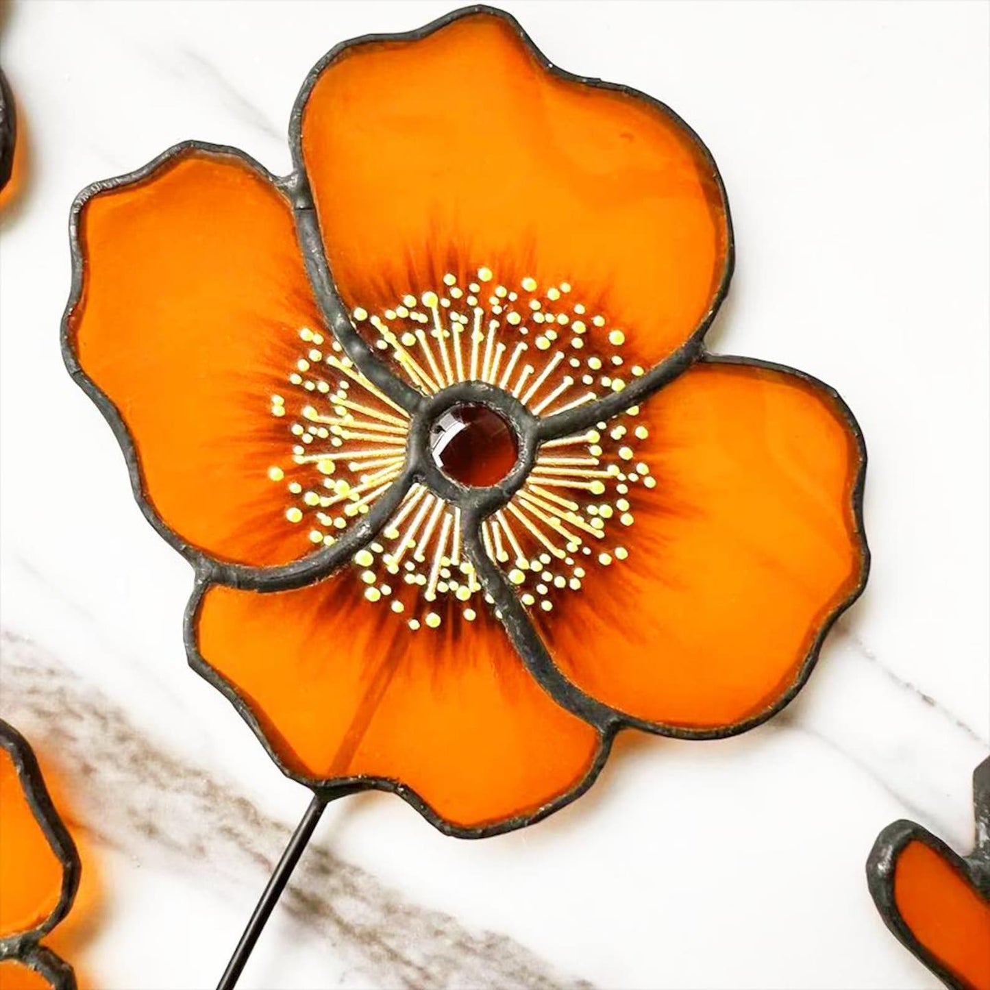Stained Glass California Poppy Stems