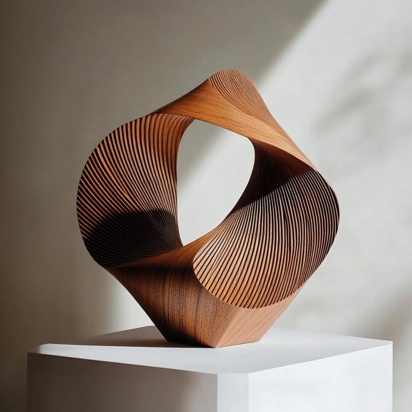 Abstract Organic Wood Sculpture