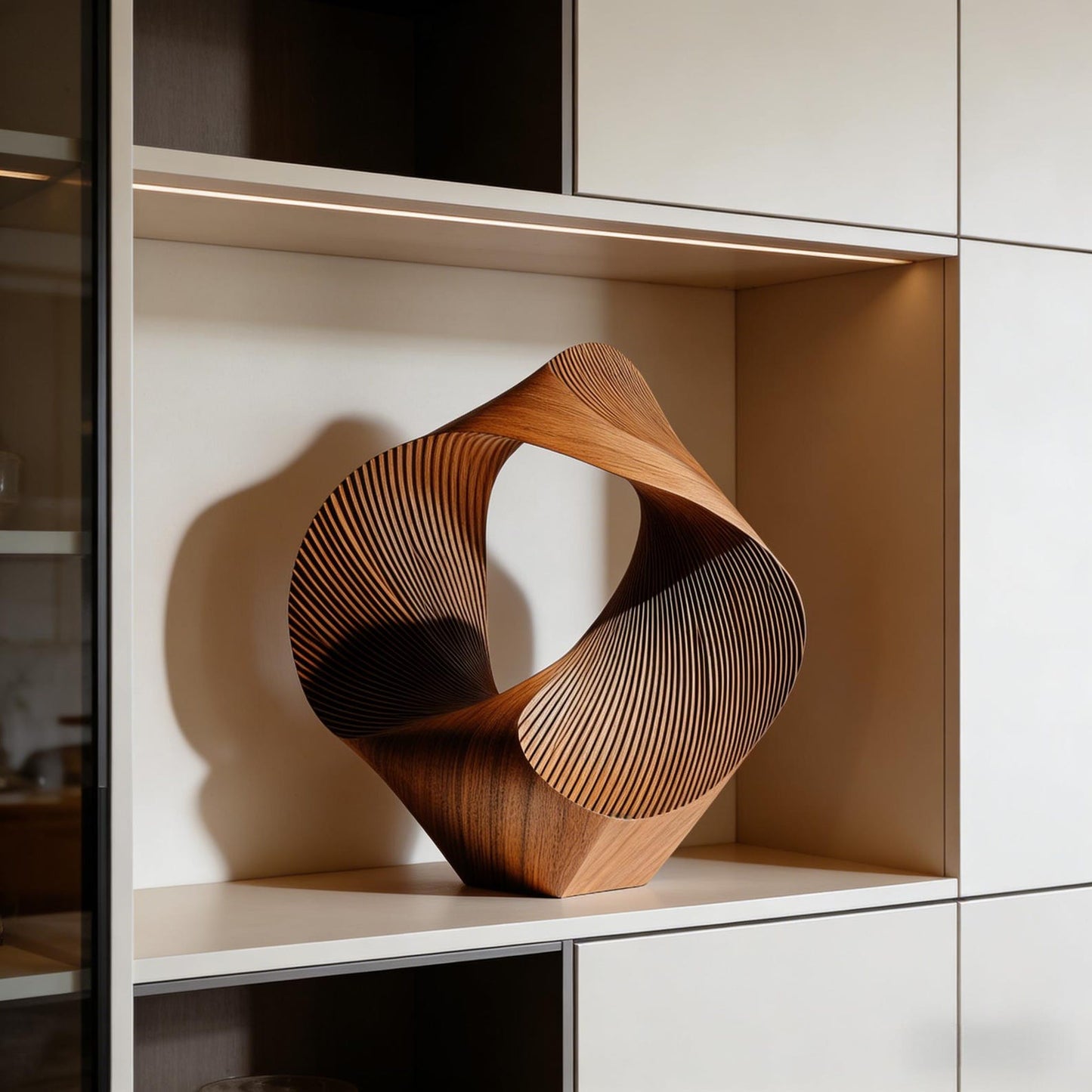 Abstract Organic Wood Sculpture