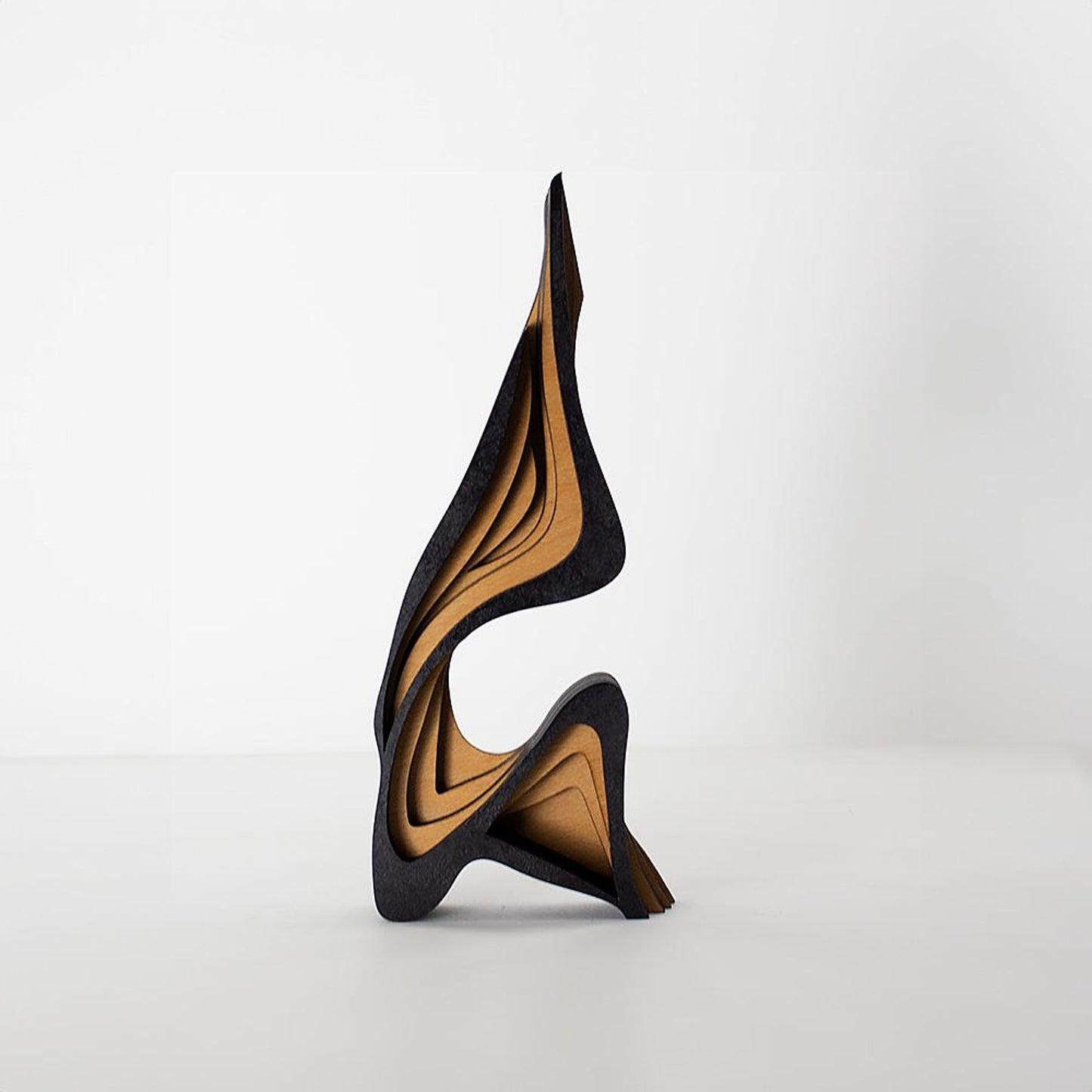 Architectural Abstract Hardwood Sculpture