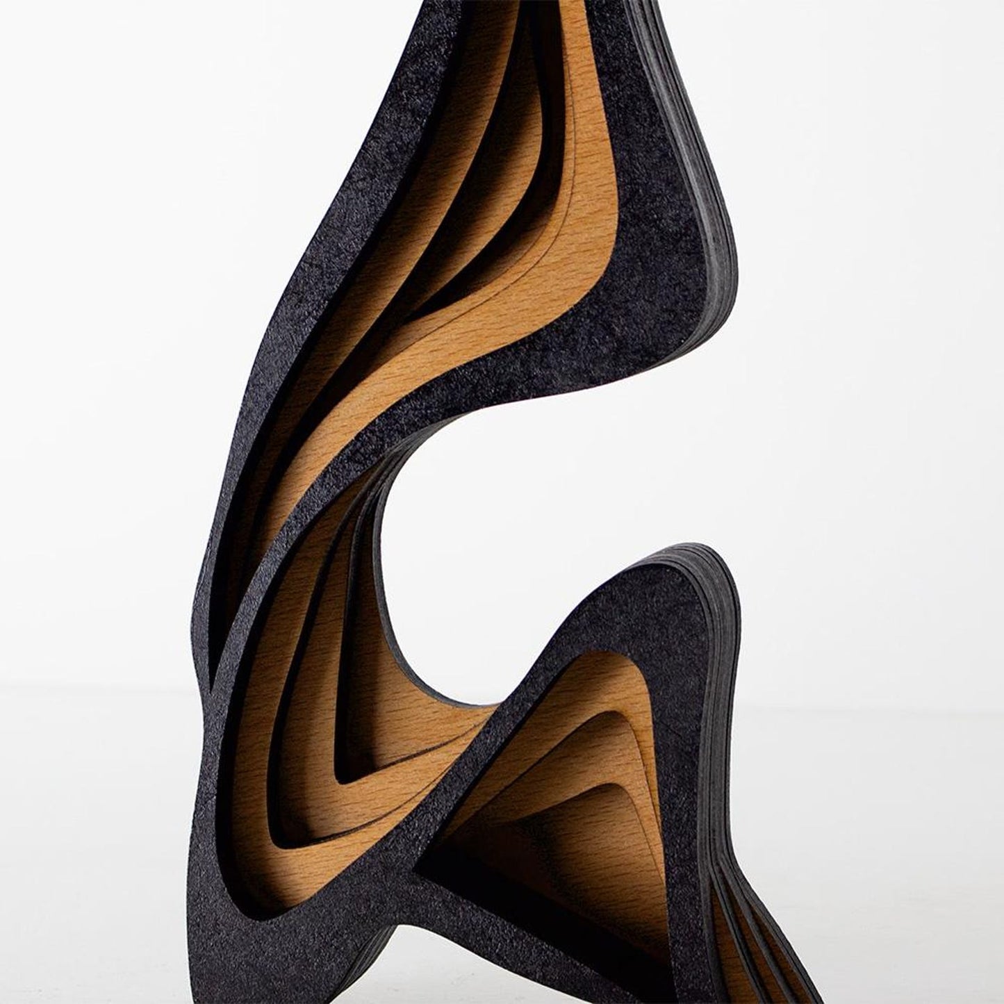 Architectural Abstract Hardwood Sculpture