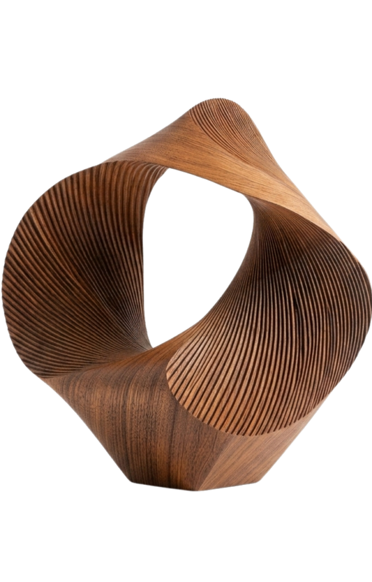 Abstract Organic Wood Sculpture