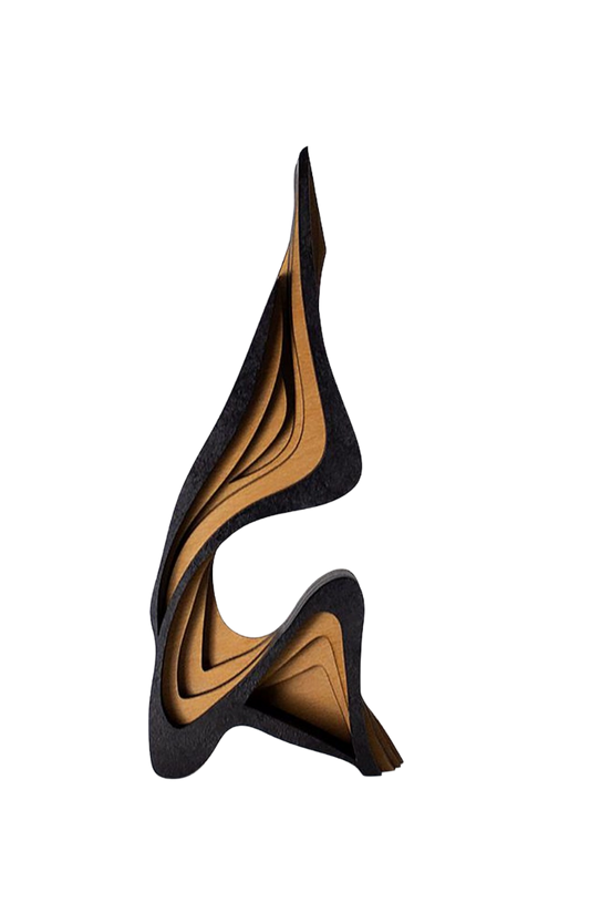 Architectural Abstract Hardwood Sculpture