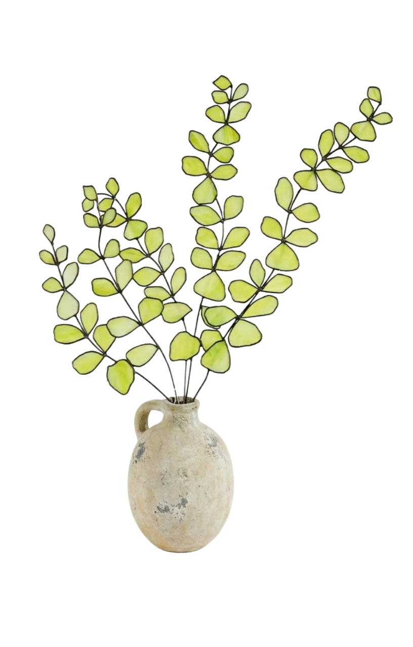 Stained Glass Maidenhair Fern Stems –  Green